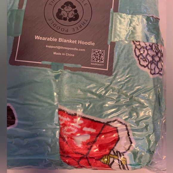 New - Sherpa Wearable Blanket with Sleeves for Adults Super Soft Warm Cozy Throw - Picture 6 of 15